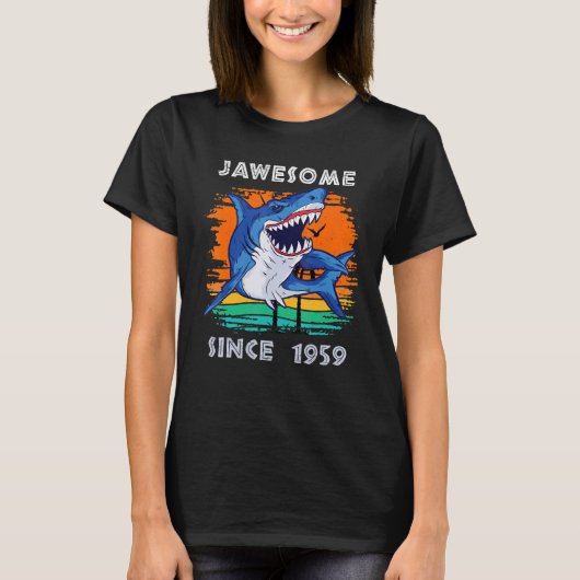 Jawsome Phantastisch seit 1959 Haisee Sea Fans B T-Shirt (Vorderseite)