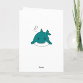Jawsome Shark Birthday Personalisiert Karte (Rückseite)