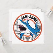 Jawsome Shark Karte (Vorderseite/Rückseite Beispiel)