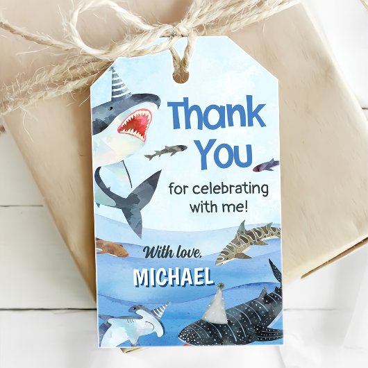 Jawsome Shark Under Sea Birthday Geschenkanhänger