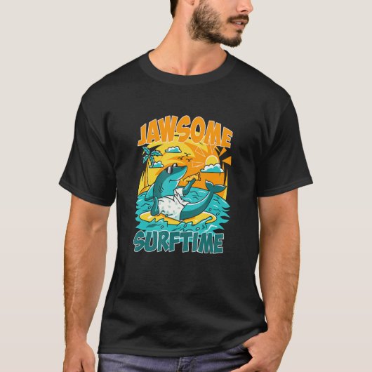 Jawsome Surf Time Hawaii Costumed T-Shirt (Vorderseite)