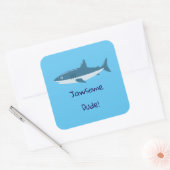 Jawsome Typ Shark Square Sticker (Umschlag)