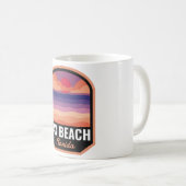 Jax Beach FL Retro Sunset Kaffeetasse (VorderseiteRechts)