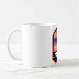 Jax Beach FL Retro Sunset Kaffeetasse