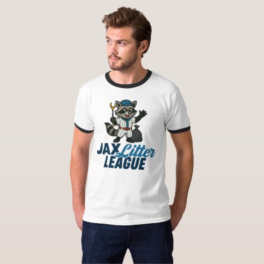 Jax Litter League Ringer T-Shirt (Vorne ganz)