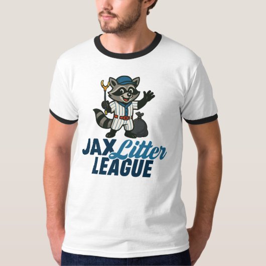 Jax Litter League Ringer T-Shirt (Vorderseite)