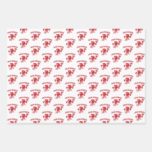 JAX-Staat Gamecocks, Staat Jacksonville Geschenkpapier Set (Vorderseite)
