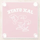 JAX-Staat Gamecocks, Staat Jacksonville Glasuntersetzer (Rückseite)