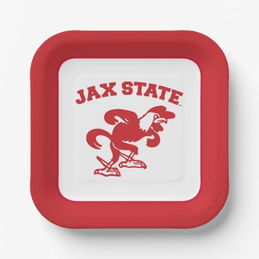 JAX-Staat Gamecocks, Staat Jacksonville Pappteller (Vorderseite)