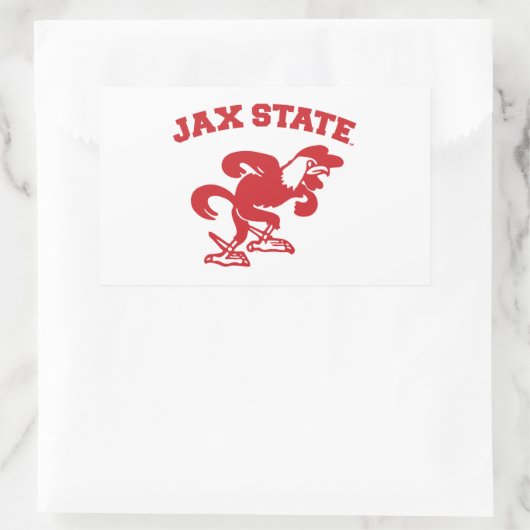 JAX-Staat Gamecocks, Staat Jacksonville Rechteckiger Aufkleber (Tasche)