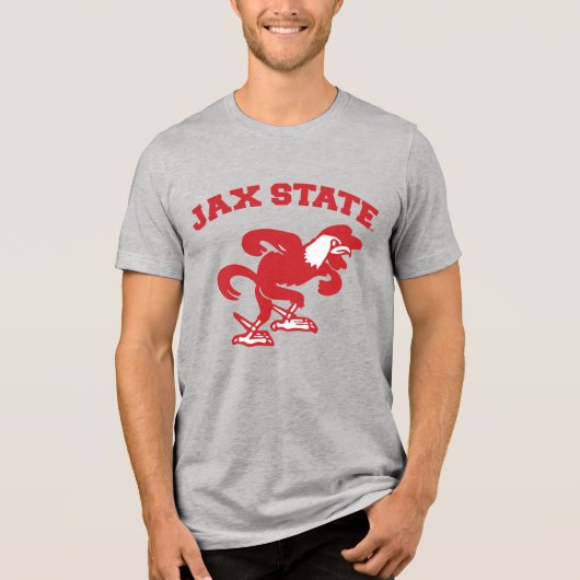 JAX-Staat Gamecocks, Staat Jacksonville Tri-Blend Shirt (Vorderseite)