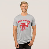 JAX-Staat Gamecocks, Staat Jacksonville Tri-Blend Shirt (Vorderseite voll)
