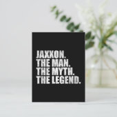 Jaxxon name, Jaxxon The Man The Myth The Legend Postkarte (Stehend Vorderseite)
