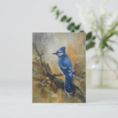Jay Bird Postcard Feiertagspostkarte (Stehend Vorderseite)