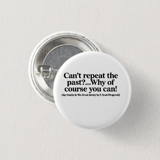 Jay-Gatsby-Zitat-Button Button (Vorne & Hinten)