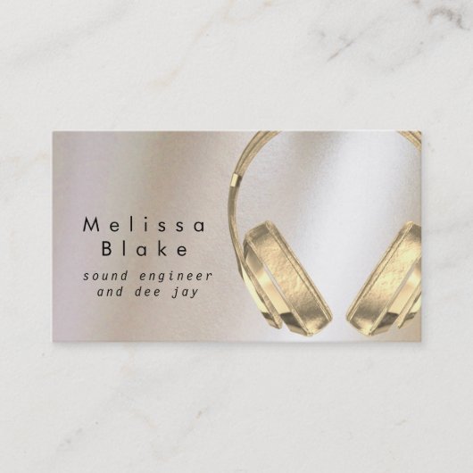 Jay-Imitate-Toningenieur Visitenkarte (Vorderseite)