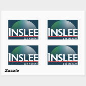 Jay Inslee 2020 Rechteckiger Aufkleber (Blatt)