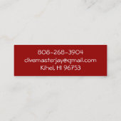 Jay-Karte Mini Visitenkarte (Rückseite)