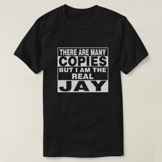 Jay Name des personalisierten T-Shirts Nachname (Design vorne)