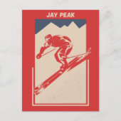 Jay Peak in Vermont - Vintager Ski Postkarte (Vorderseite)