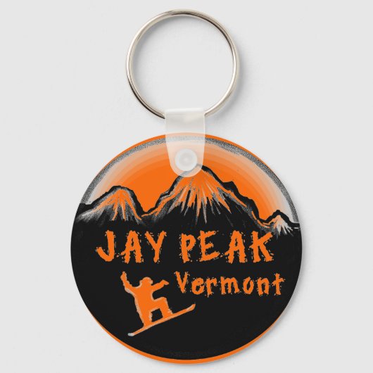Jay Peak Vermont artistic skier Schlüsselanhänger (Vorderseite)