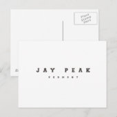 Jay Peak Vermont Postkarte (Vorne/Hinten)