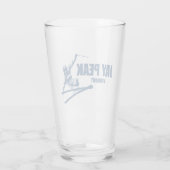 Jay Peak Vermont Skifahrer Glas (Rückseite)