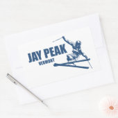 Jay Peak Vermont Skifahrer Rechteckiger Aufkleber (Umschlag)
