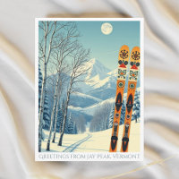 Jay Peak Vermont Skiurlaub Postkarte