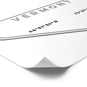 Jay Peak Vermont Snowboard Poster (Ecke)