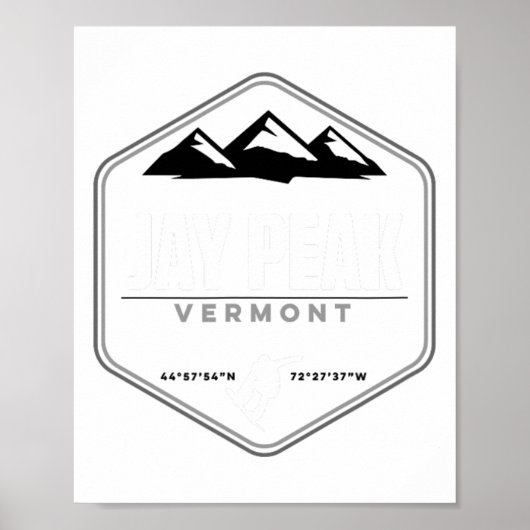 Jay Peak Vermont Snowboard Poster (Vorne)