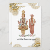 Jay Shree Swaminarayan Greeting Card Feiertagskarte (Vorne/Hinten)