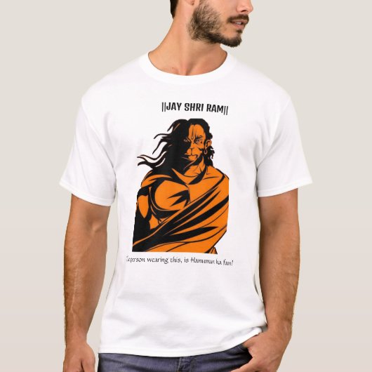 Jay Shri Ram Hanuman T - Shirt (Vorderseite)
