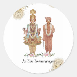 Jay Shri Swaminarayan Runder Aufkleber