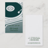 Jay-Turntable DJ Dee Visitenkarte (Vorne/Hinten)
