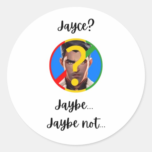 Jaybe, Jaybe nicht Sticker (Vorderseite)