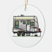 Jayco Trailer RV Happy Camper Keramik Ornament (Links)
