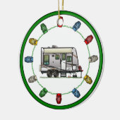 Jayco Trailer RV Happy Camper Keramik Ornament (Links)