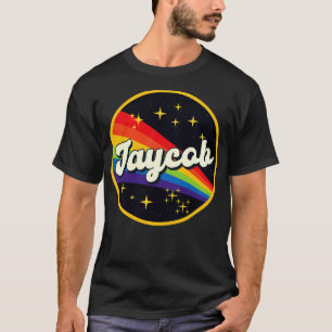 Jaycob Rainbow in Space Vintag Style T-Shirt