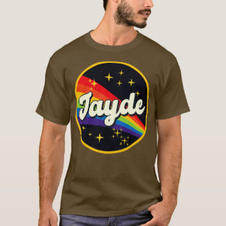 Jayde Rainbow in Space Vintag Style T-Shirt