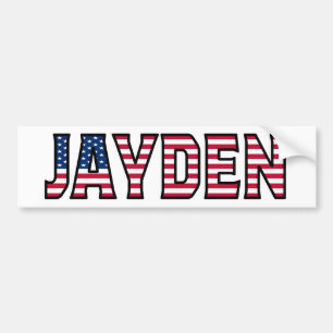 Jayden Name Vorname USA Aufkleber Sticker Auto Autoaufkleber
