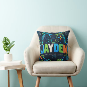 Jayden Neon Gamer Kids Wurfkissen Kissen