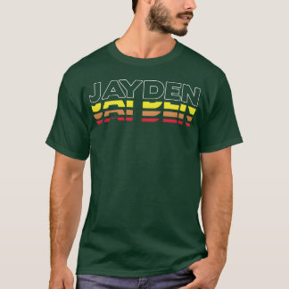 Jayden Vorname Lustig Vintage Sonnenuntergang Jayd T-Shirt