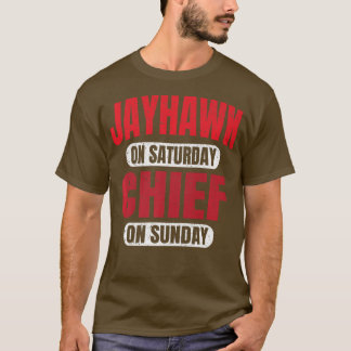Jayhawk am Samstag Leiter am Sonntag Kansas City V T-Shirt