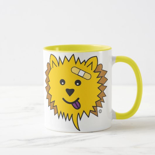 JayJay das Chow-Chow Gesichtsgelb Tasse (Rechts)