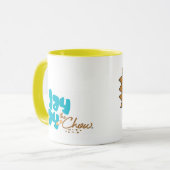 JayJay das Chow-Chow Gesichtsgelb Tasse (Vorderseite Links)