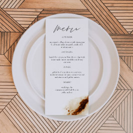 JAYLA Boho Terracotta Burnt Orange Rust Menü Menükarte