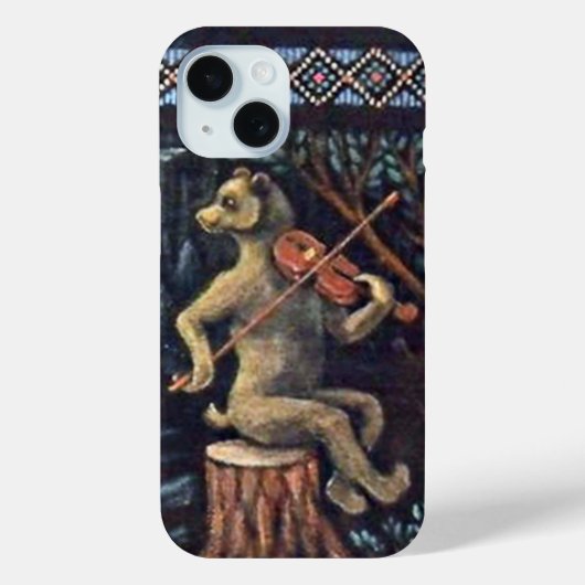 Jazep Drazdovic - Bär mit Violine Case-Mate iPhone Hülle (Rückseite)