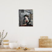 Jāzeps Grosvalds im Freien von Paris Poster (Küche)