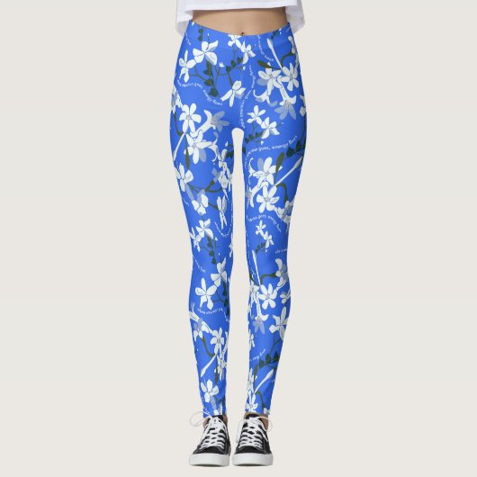 JAZMIN FOCUS DARK CERULEAN LEGGINGS (Vorderseite)
